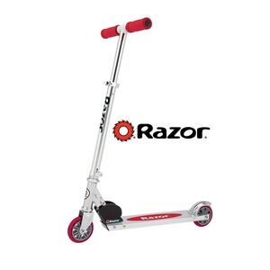 Razor A Kick Scooter Red Wheels Aluminum Folding Kids Ages 5+ Outdoor Open Box